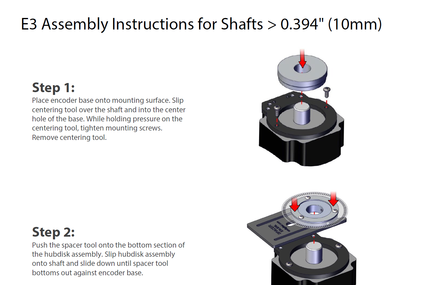 Capture E3 Greater Than Assembly Instructions