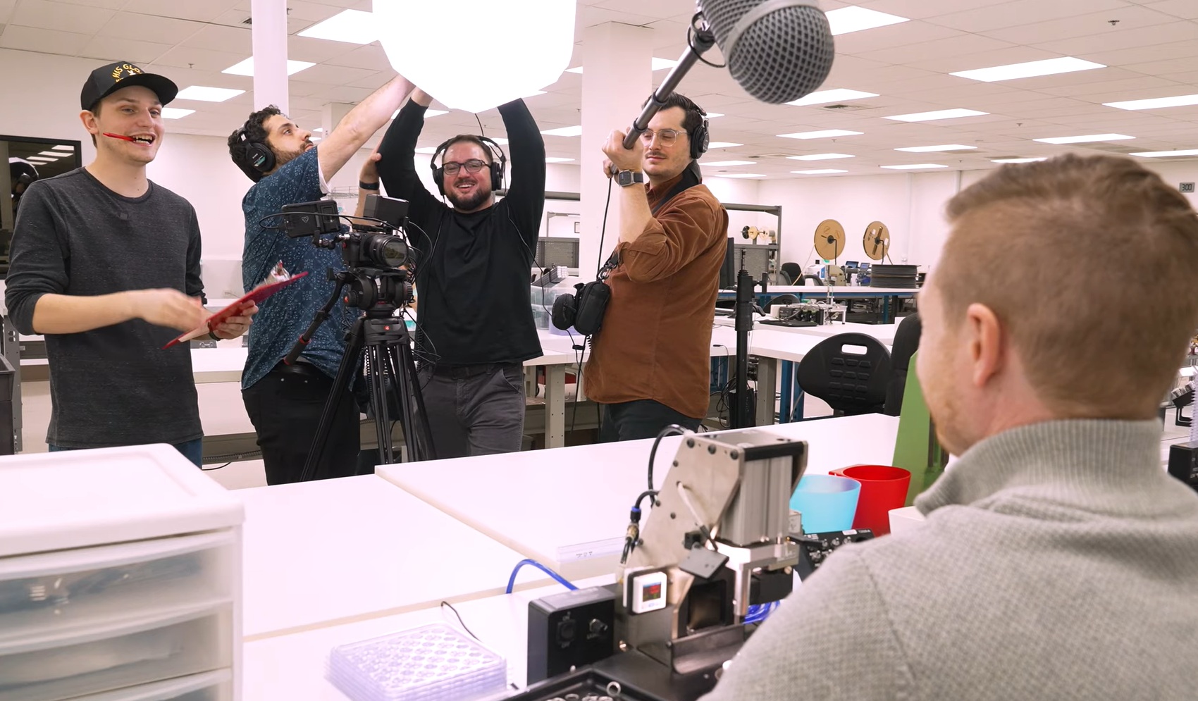 US Digital Video Crew preparing for a shoot