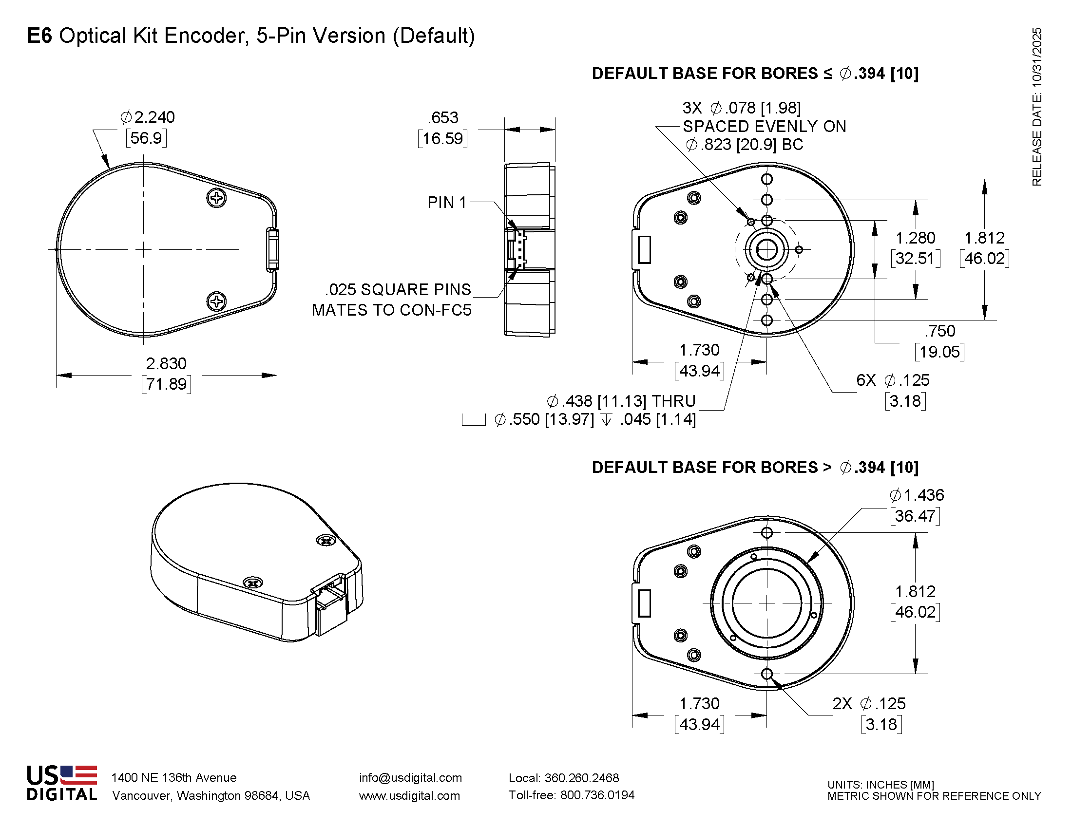 E6 Single Ended Mech Drawing Mechanical Drawing